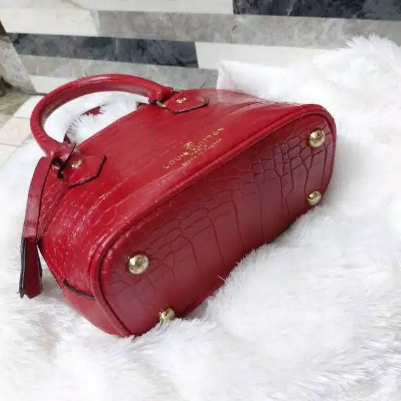 HOT PROMO LV ALMA CROCO MEDIUM UK.24 SUPER IMPORT BATAM HANDBAG / SLING BAG