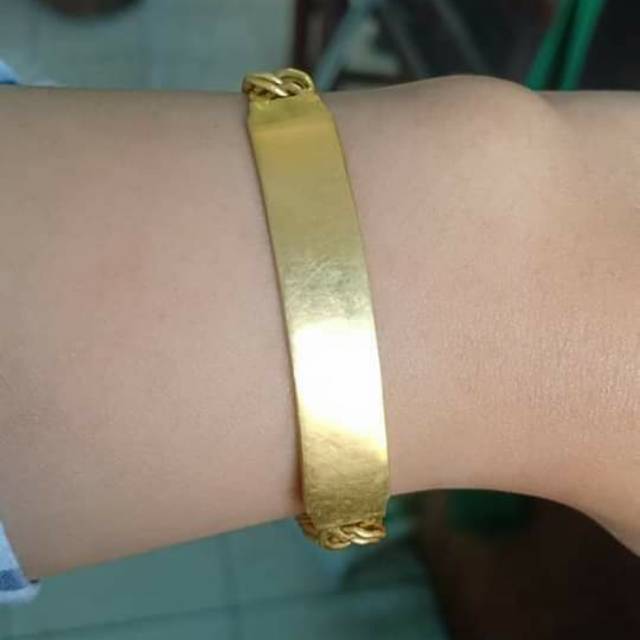 GELANG PLAT EMAS LM/LONDON 24K KADAR 99,99% - GELANG EMAS LONDON WANITA