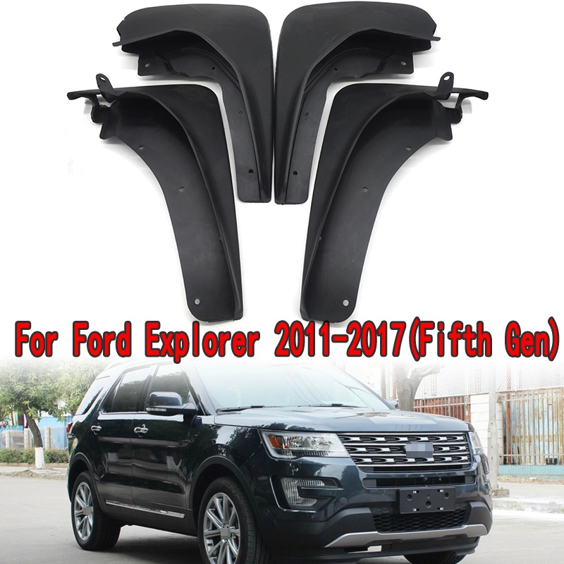 1 Set Mud Flap Pelindung Splash Untuk Fender Mobil Ford Explorer 2011-2017