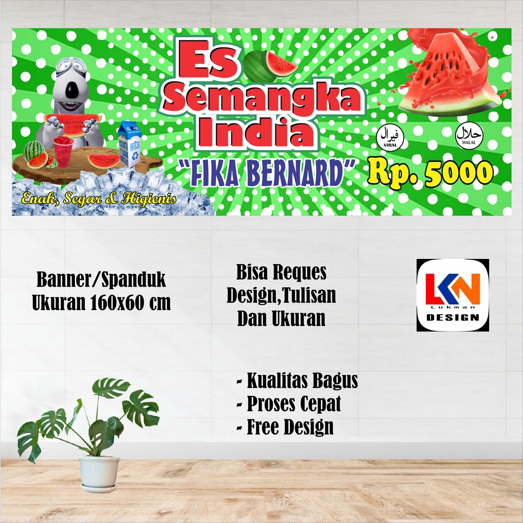 spanduk es semangka india bernard