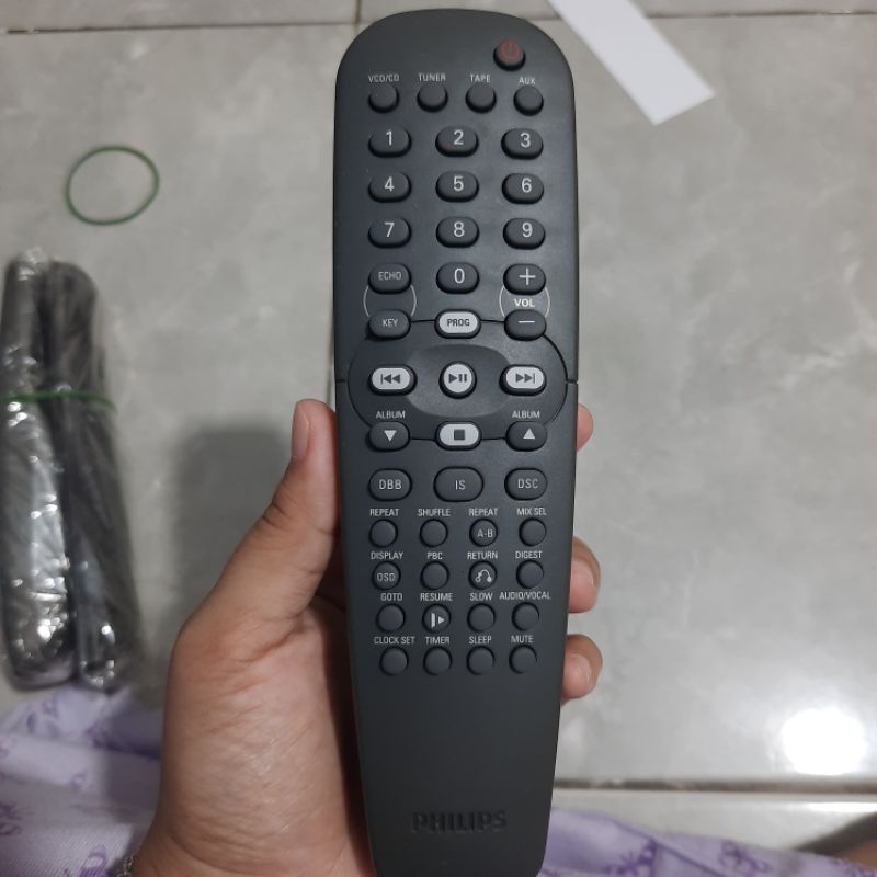 REMOTE REMOT DVD COMPO PHILIPS ABU ABU PANJANG ORIGINAL ASLI