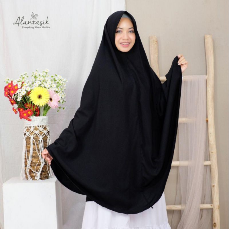 Alantasik - khimar syari XXL super jumbo wolfis  pet antem XXL / jilbab hijab wollpeach R.12