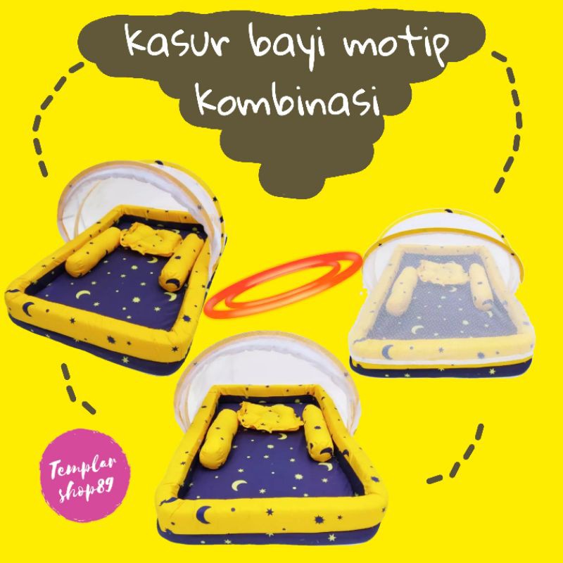 kasur bayi set kelambu bantal guling model kolam kombinasi