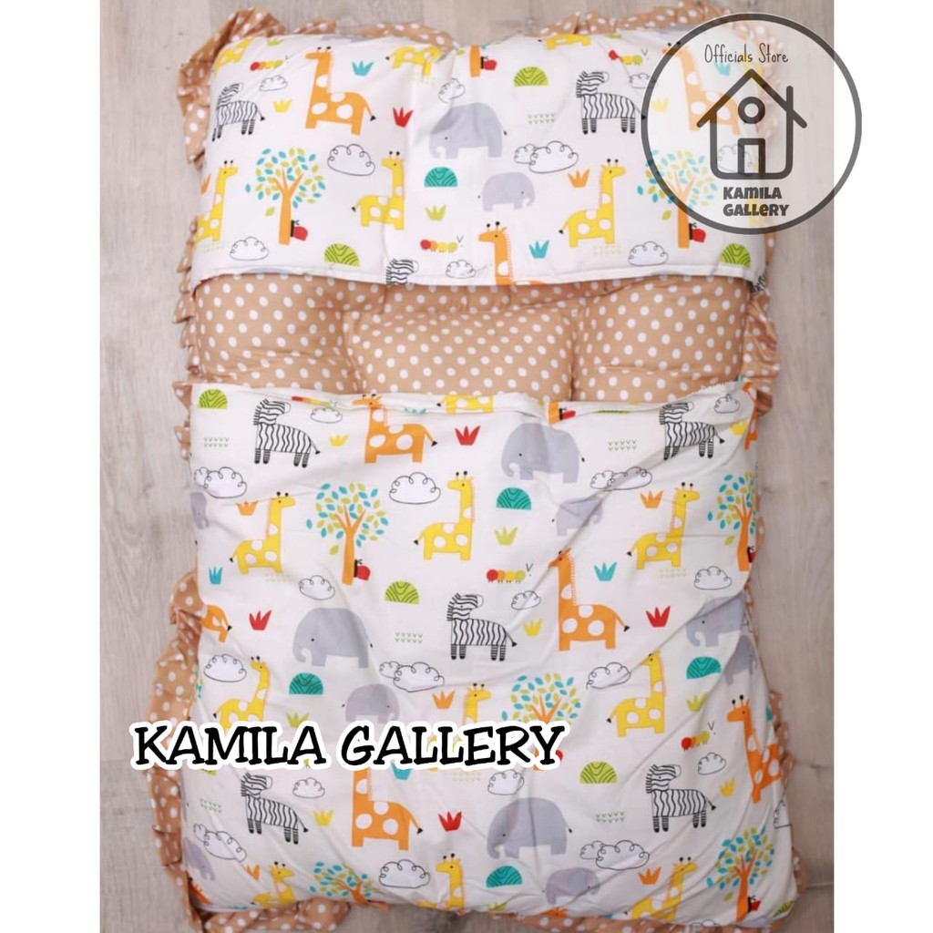 KASUR BAYI SLEEPINGBAG SELIMUT BAYI TOPI / SLEEPING BAG RESLETING KASUR BAYI TERMURAH