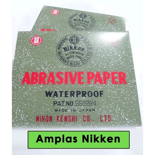 AMPLAS KERTAS NIKKEN / Amplas Air / Abrasive Paper Waterproof Merk Nikken / Amplas Nikken Grid # 60 80 100 120 150 180 220 240 320 360 400 600 800 1000 1500