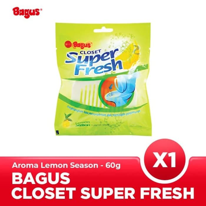 Bagus Closet Super Fresh Lemon Season 60g Pengharum Kloset