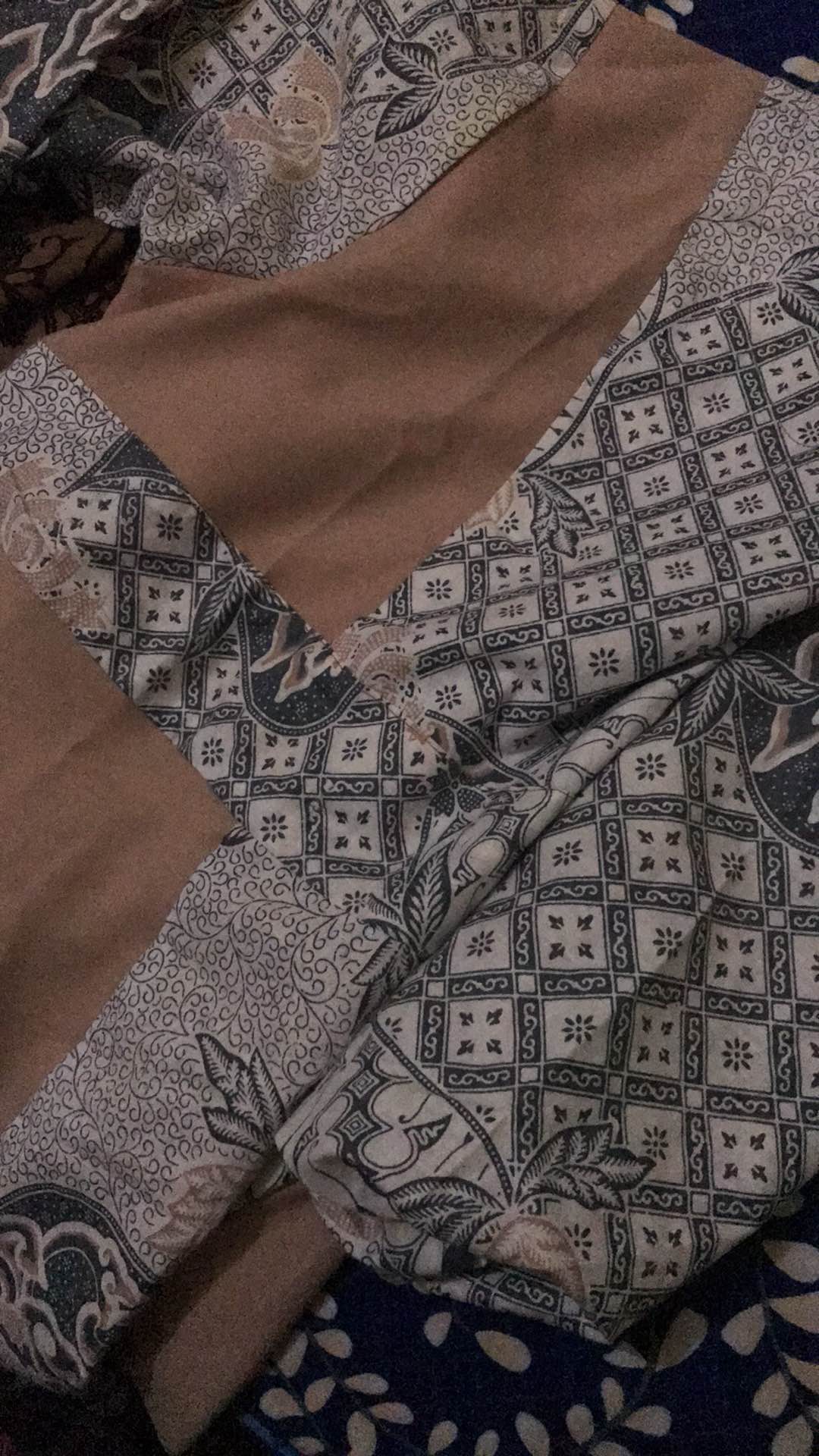 Tey-17 Batik Wanita Asj Sa Hrb026 Kenongo Kemeja Tosca Pendek