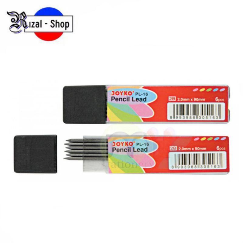 

Refill Isi Pensil Mekanik Joyko 2.0 mm PL-16 2B Pencil Lead