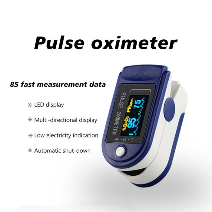 Oxymeter - Pengukur Kadar Oxigen dalam darah Fingertip Pulse Oximeter