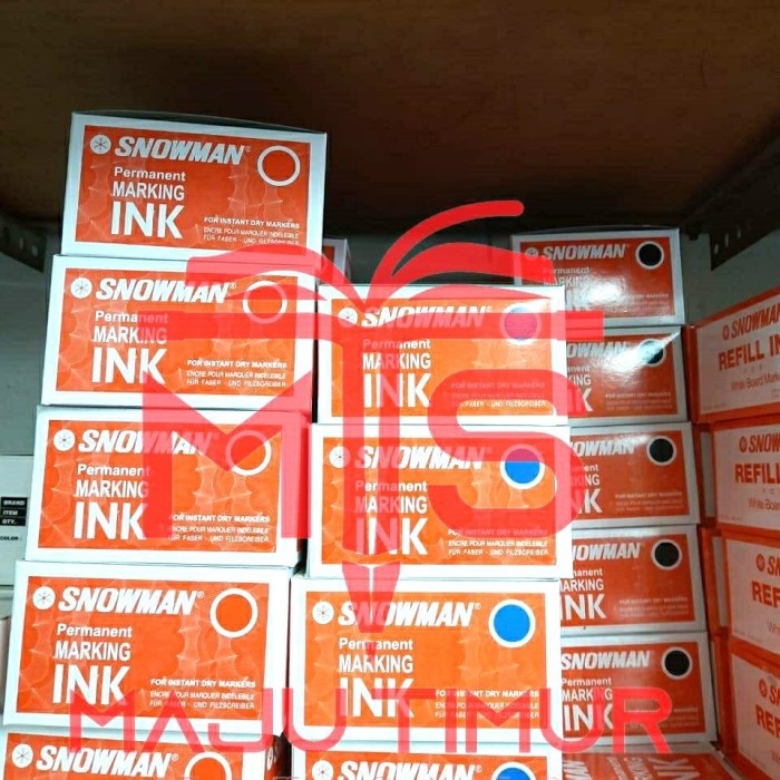 

Jualan Tinta Isi Ulang / Refill Spidol Snowman Permanent Hemat