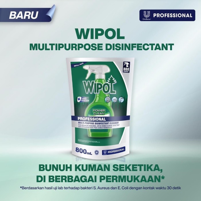 Wipol - 2In1 Spray Disinfektan Pembersih Serbaguna Refill 800Ml #98