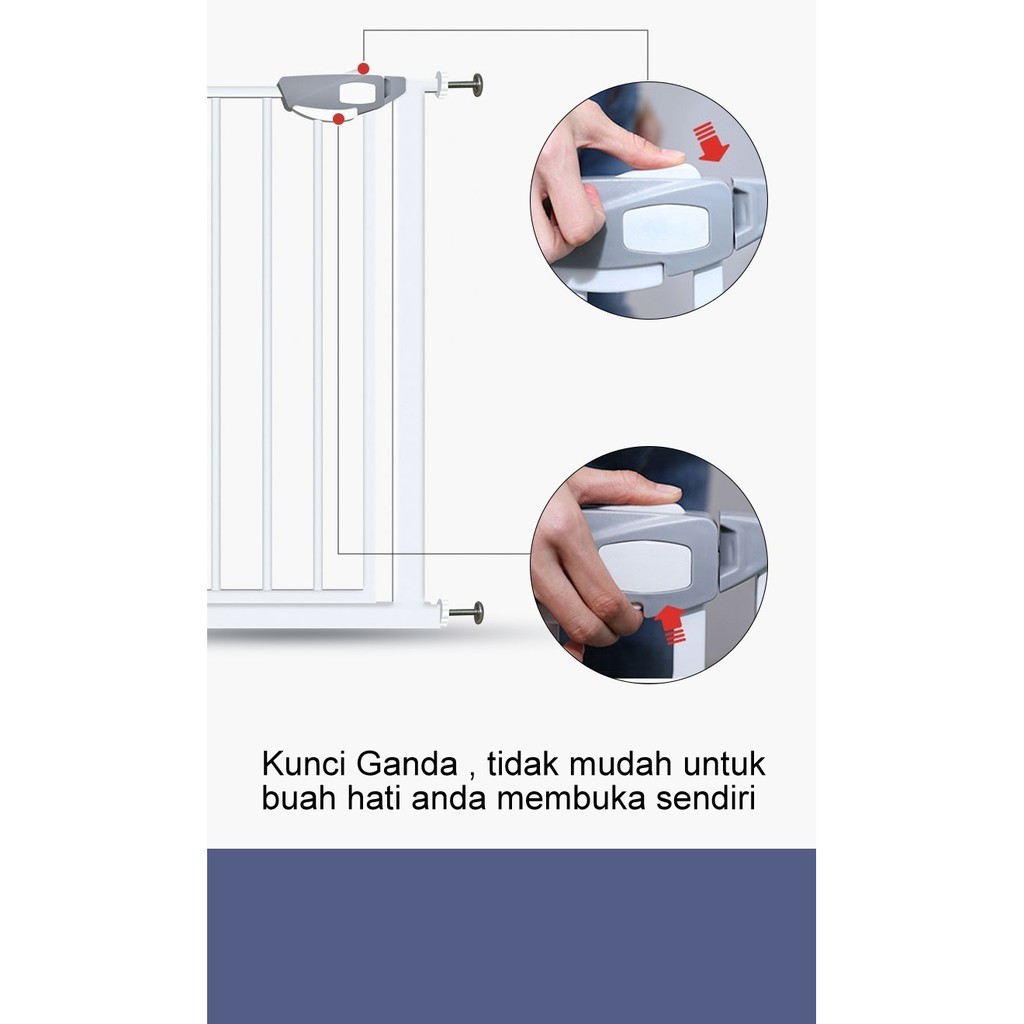 Baby Safety Gate Pintu Pengaman Bayi Pressure Gate Pagar Pengaman Anak Tangga Pagar Bayi Tangga