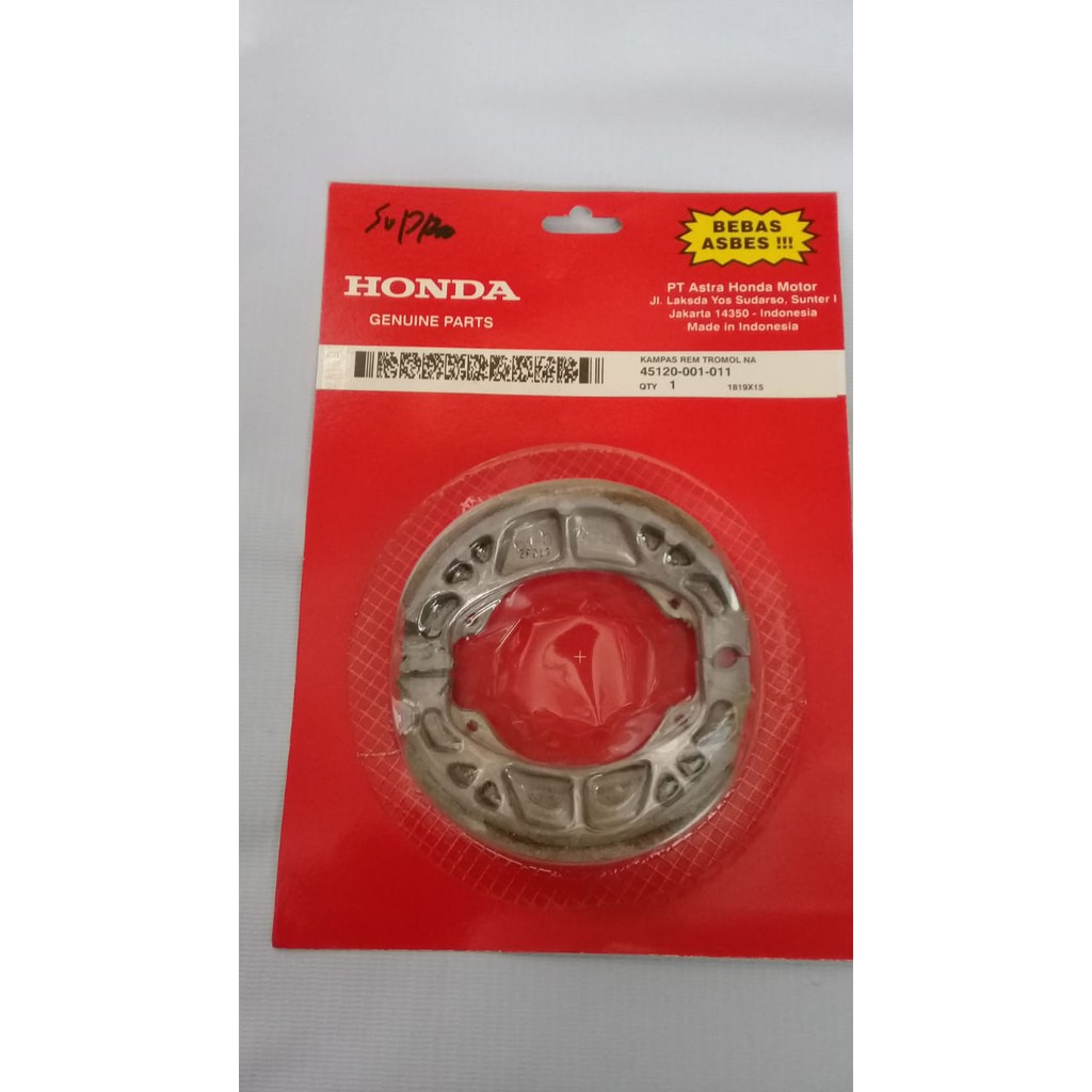 Kanvas Rem Belakang Honda Supra