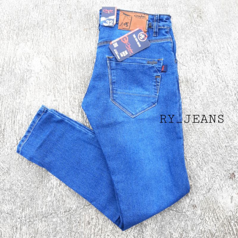 Celana jeans pria jeans panjang pensil pria cmjee jeans biru