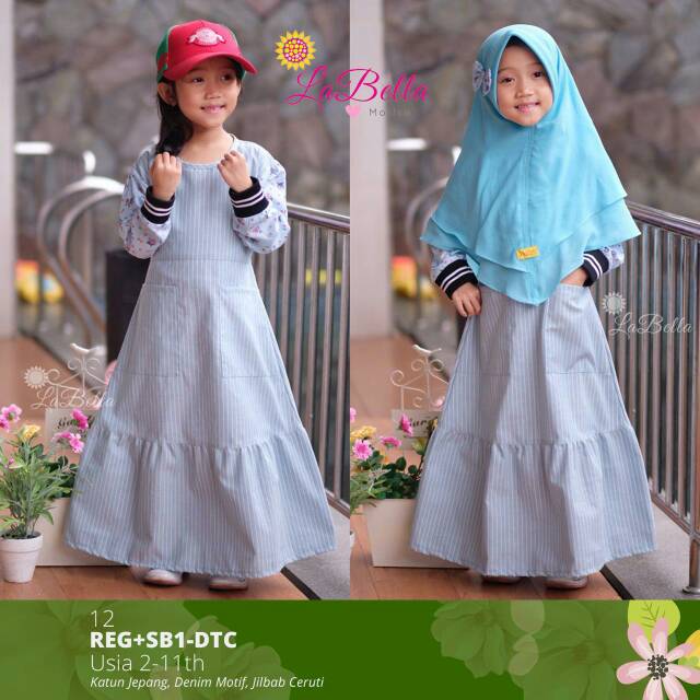 Gamis anak sporty labella