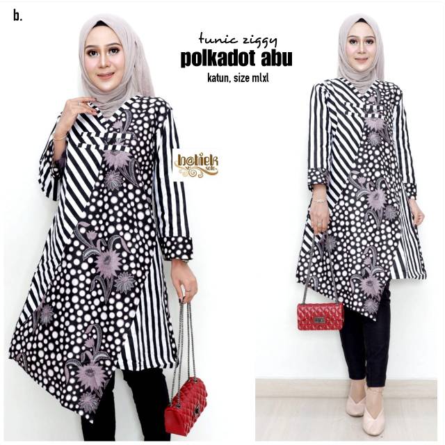 Tunik ziggy polkadot