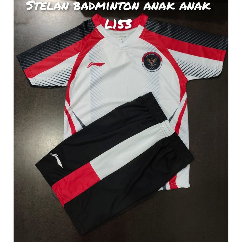 BAJU SETELAN ANAK ANAK BADMINTON/ BADMINTON ANAK ANAK LINING