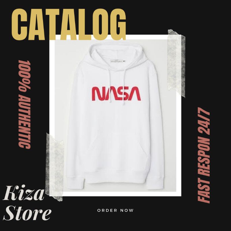 

(COD) H&M NASA WHITE ORIGINAL FULL TAG BEST SELLER