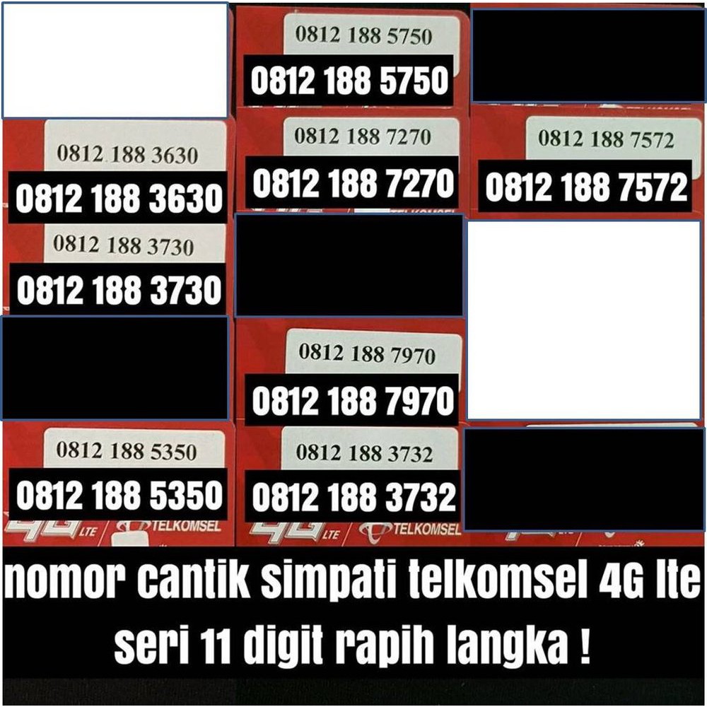 Nomer Cantik Nomor Simpati 11 Digit Telkomsel 4g Kartu Perdana