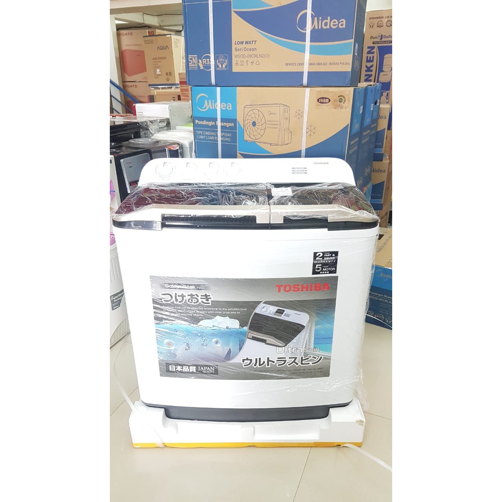 MESIN CUCI TOSHIBA VH 120 WN 12KG 2 TABUNG 120WN 12 KG LOW WATT JEPANG