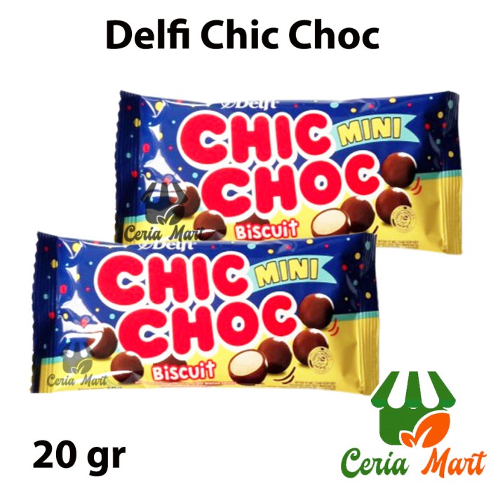 

Coklat Delfi Chic Choc Mini Choco Balls 20 gr Snack Bola Cokelat Mini