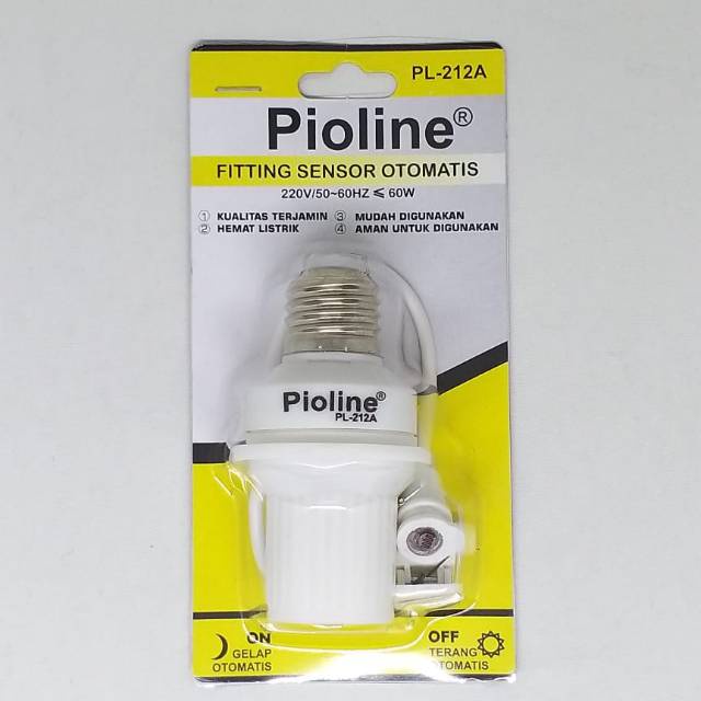 Beliajadulu88 Fiting lampu sensor Pioline  Fitting Lampu Otomatis Sensor Cahaya