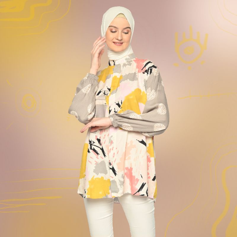 Zalfa Creamy - Blouse