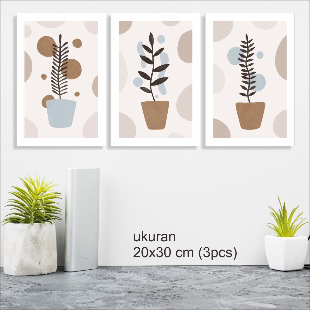 IDE 403- Dekorasi Dinding / Hiasan Dinding Poster Kayu Dekorasi Rumah abstrak hand drawn