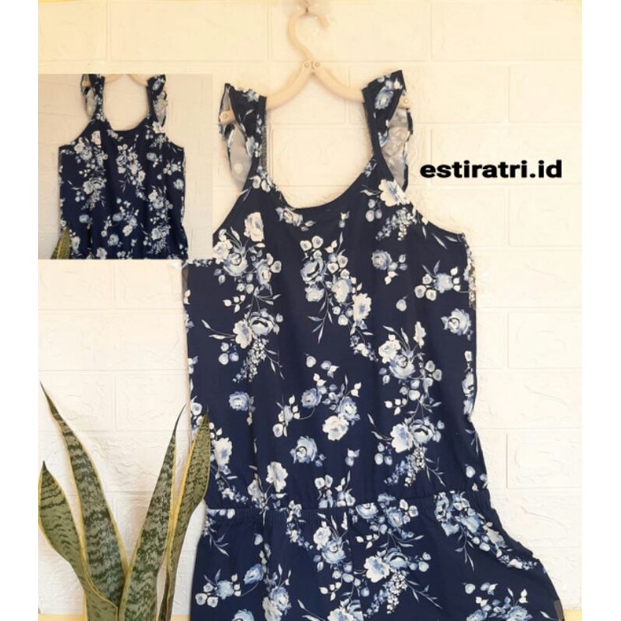 Jumpsuit anak motif bunga/jumpsuit anak branded