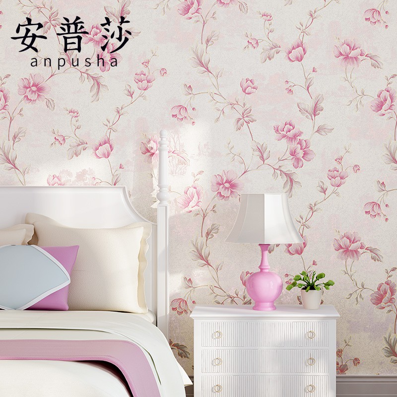 Mewah Wallpaper Dinding Kamar Tidur Romantis