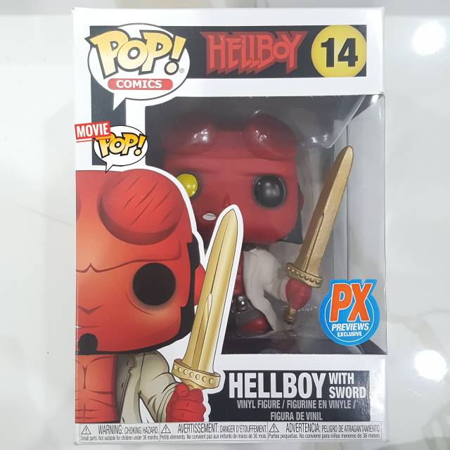Funko POP Comics: Hellboy with Excalibur Sword (PX Previews Exclusive)