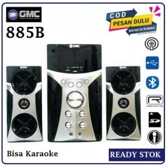 Speaker Aktif GMC 885B Bluetooth Karaoke Aux Super Big Bass Original