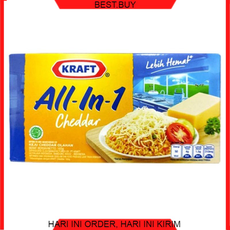 

keju Kraft cheddar all in one 165gr