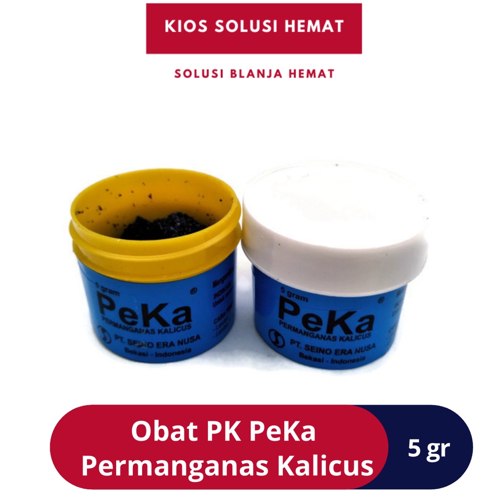 Seino Serbuk PK (PeKa) Kristal Permanganas Kalicus-Kalikus 5gr Untuk Obat Luka Mencegah Infeksi