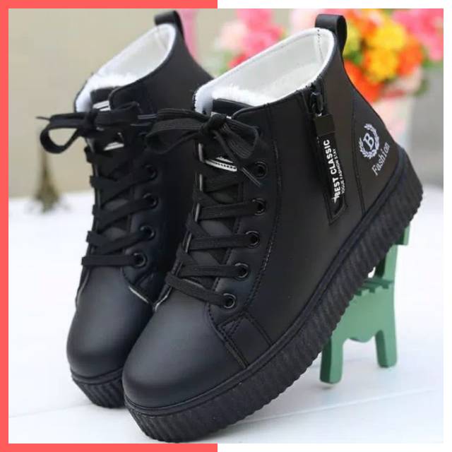 SEPATU/ SEPATU WANITA MODEL KETS BFASHION SEPATU SEKOLAH SISWI KOREA SHOES TREND NEW SEPATU HITAM