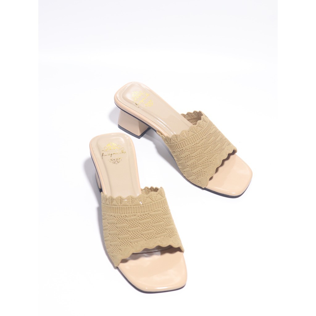 Sandal Hak Tahu Wanita Rajut Import JL04