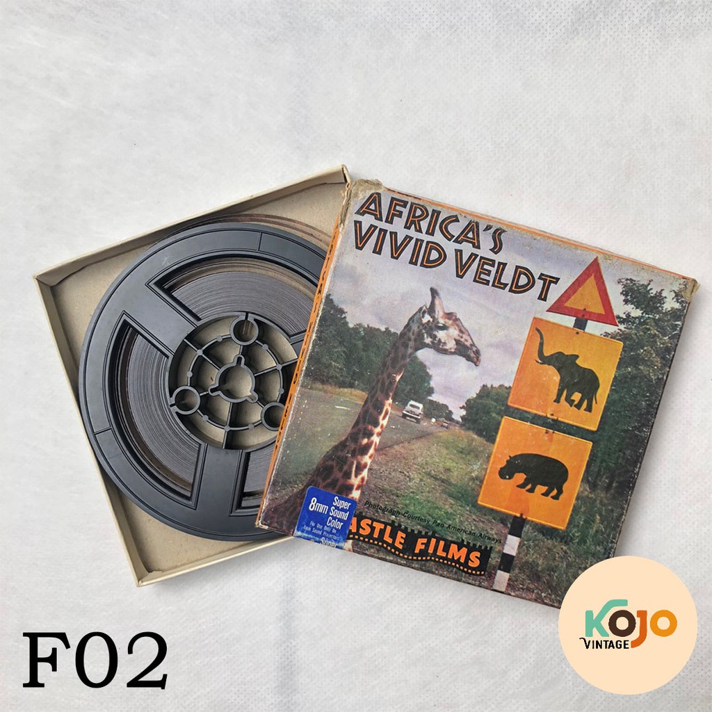 Film Proyektor Jadul Vintage Lawas Antik Retro Klasik Classic Langka Rare Africa's Vivid Veldt