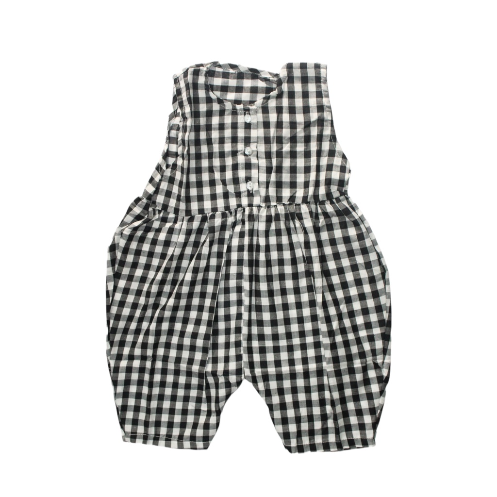 Jumpsuit Overall Anak Kotak-Kotak
