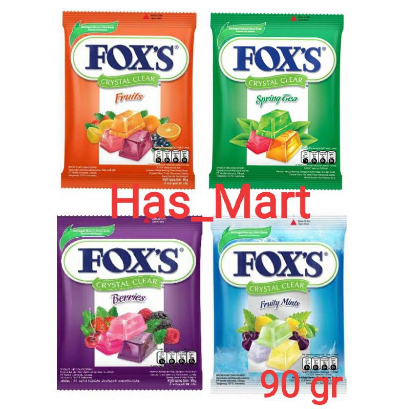 

FOX'S Permen Bag 90gr All variant