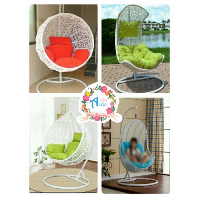 Kursi Ayunan Rotan