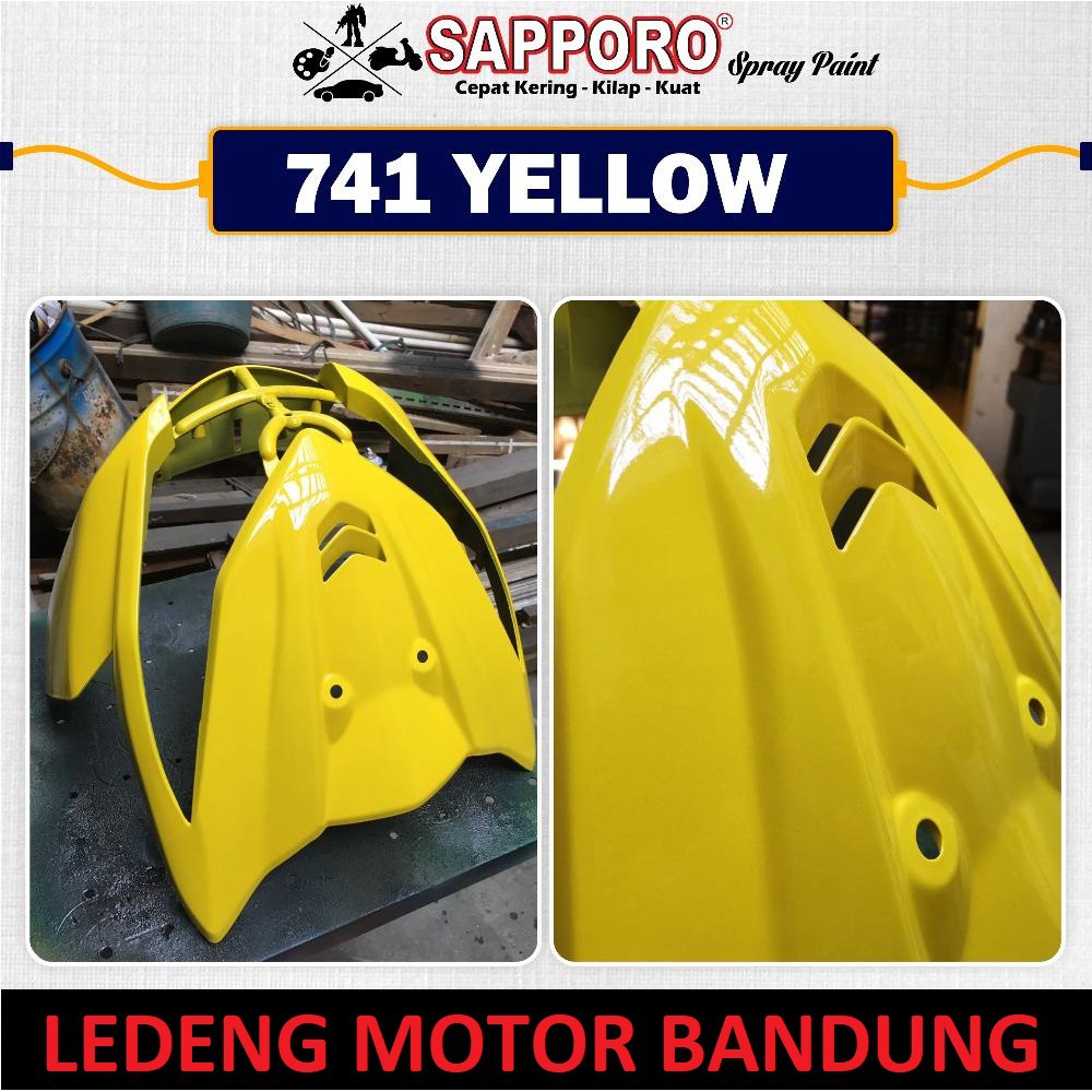 Sapporo 741 Yellow Cat Semprot Aerosol Saporo Kuning Standar