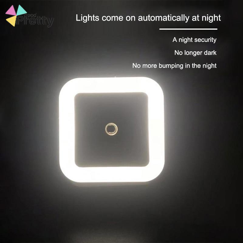 Induksi Night Light Control Plug-In Cerdas Cahaya Cahaya Lampu Lampu Bulat Ledut Bulat - PD