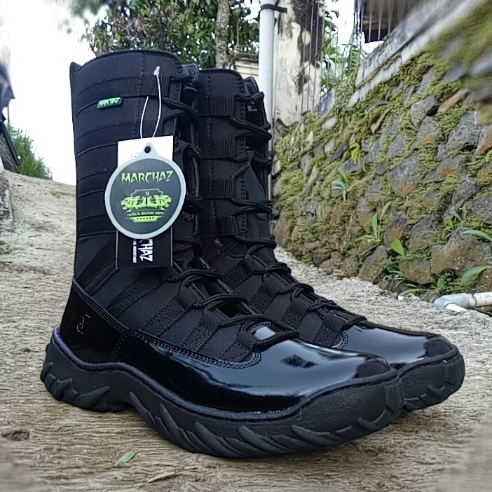 SEPATU PDL NINJA MARCHAZ KULIT ASLI SEPATU PDL TNI POLRI SECURITY SATPAM SEPATU BOOTS DINAS LAPANGAN