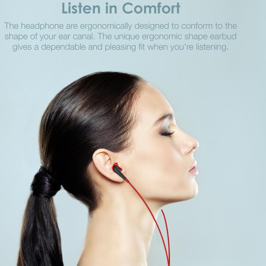 ✪ Oraimo Headset / In-Ear Earphone / Handsfree dengan Mic Universal 3.5mm IOS/Android OEP-E21N ➽