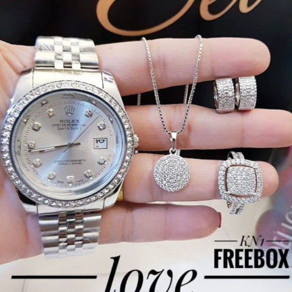 Xuping set perhiasan dan jam tangan 1610m