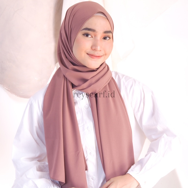 Hijab Pashmina Diamond Crepe By Reyscarf Premium Eksklusif Elegant Banyak Pilihan Warna Luxury I Bisa COD