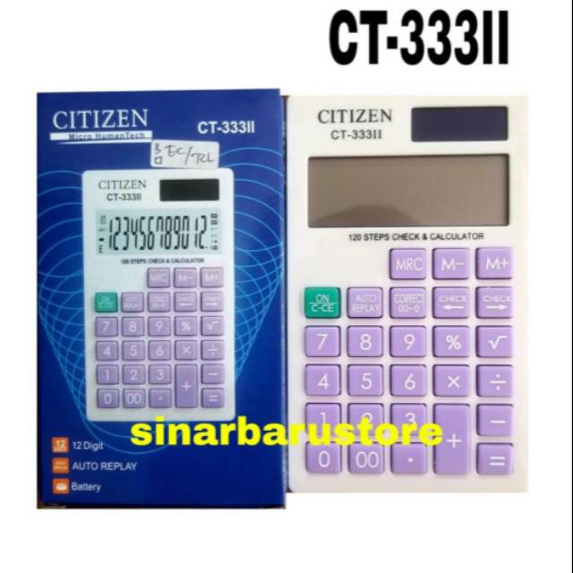 

KALKULATOR/ CALCULATOR SAKU CITIZEN 12 DIGITS MURAH