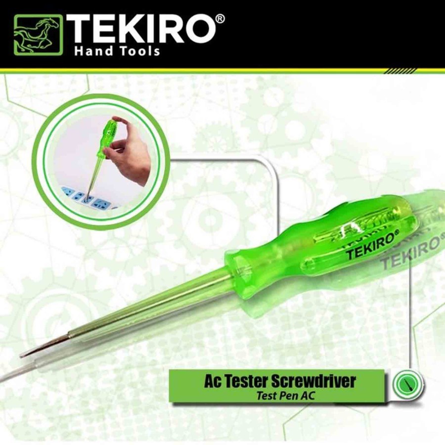 Tekiro TEST PEN AC TEKIRO AC TESTER SCREWDRIVER 105 - 250 V EL-AT1497