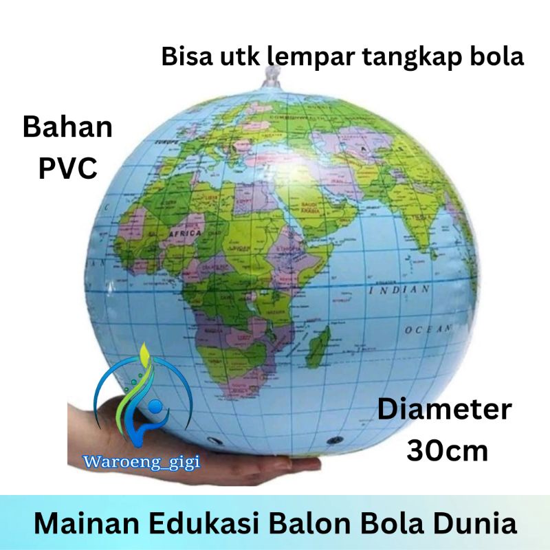 Mainan Edukasi Montessori Balon Bola Peta Dunia