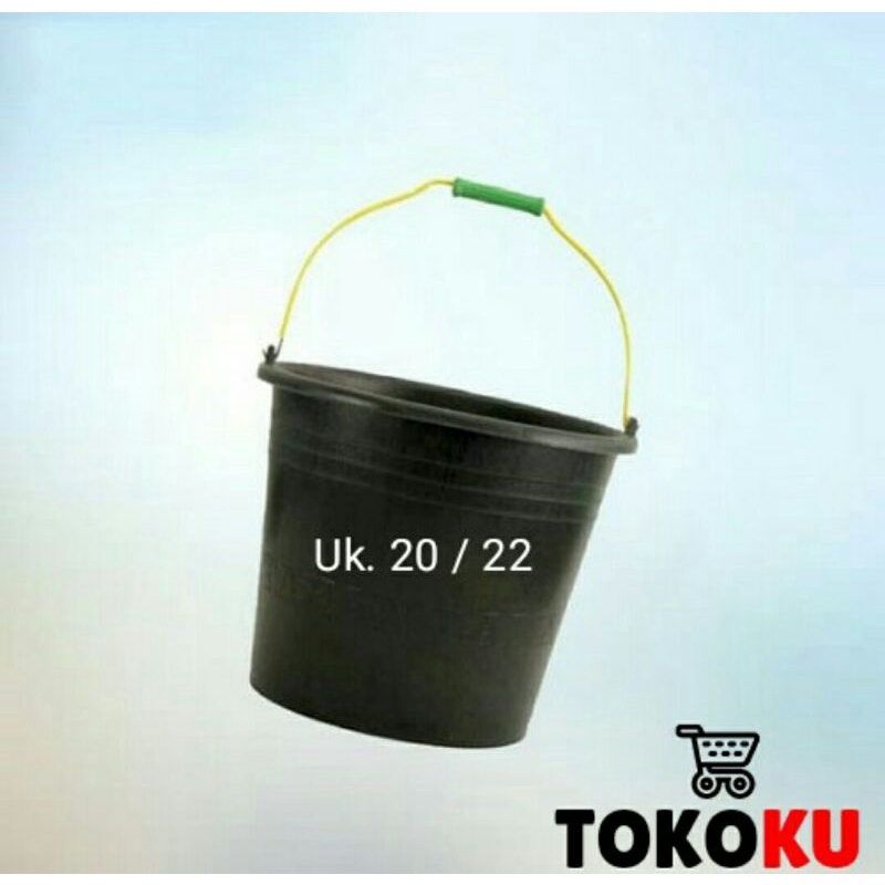 EMBER COR HITAM ANTI PECAH /EMBER BANGUNAN/EMBER PLASTIK KARET HITAM - 14